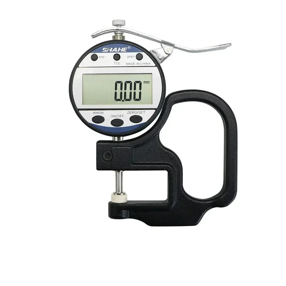 0.01mm 0-10/25 mm Thickness Gauge Digital Display Leather Thickness Gauge Meter Precision Thickness 