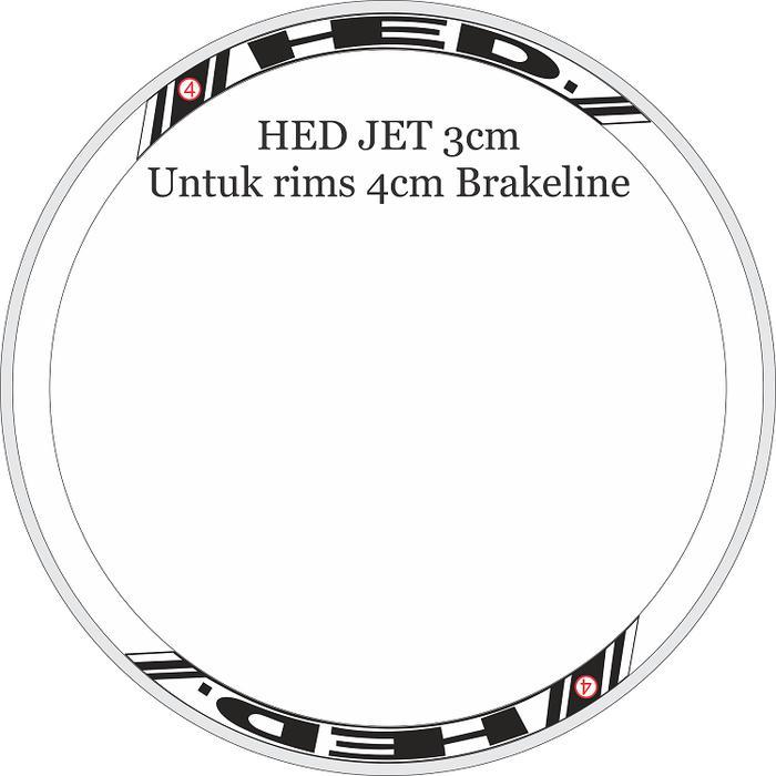 Sticker / Decals / Decal Rims / Velg Fixie ( 700c ) 2 ~ 4 CM - Zipp 3cm Terlaris