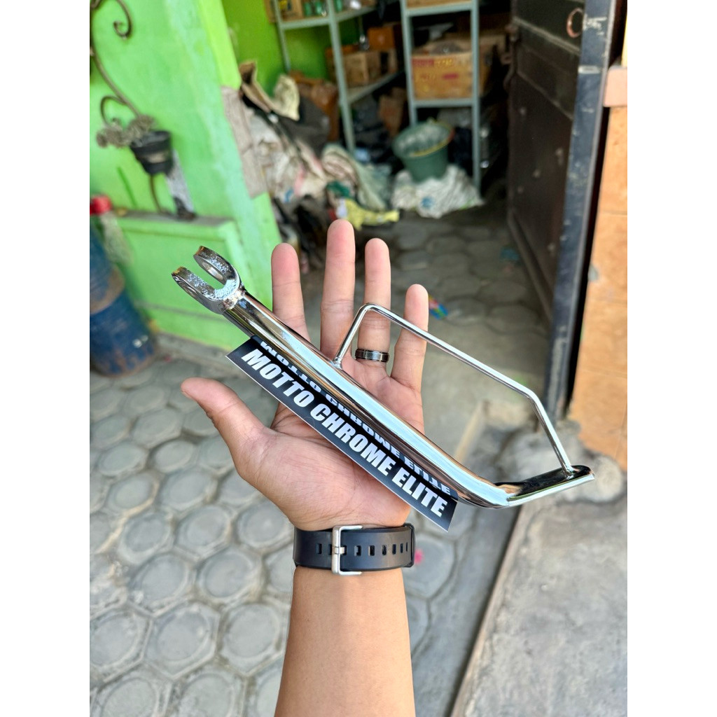 Jagang/Standar 1 Samping Honda Beat Karbu Chrome Original