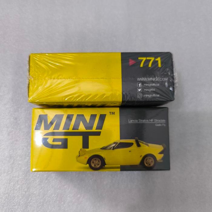 MINI GT 771 LANCIA STRATOS HF STRADALE GIALLO FLY BEST