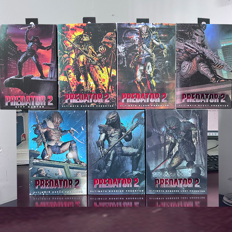 NECA Predator Figure Shaman Lost Hunter Warrior Scout Elder Ultimate Snake City Hunter Action Figure