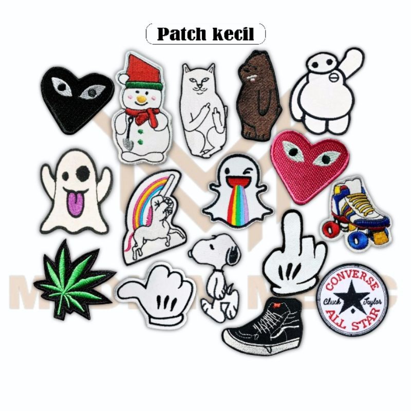 Iron Patch Bordir Jahit Lucu Aksesoris Patch Bordir