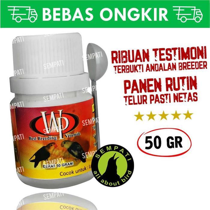 [ burj9iil1v ] || WP VIT BEST BREEDING VITAMIN OBAT TERNAK BURUNG LOVEBIRD 50 GR VITWPM