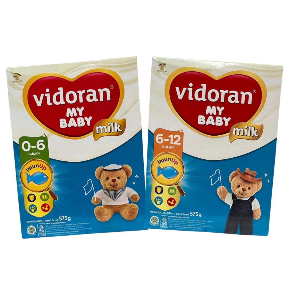 Vidoran My Baby Susu Formula 575gr Untuk Pertumbuhan Bayi 0 6 Bulan dan 12 Susu Pilihan Terbaik