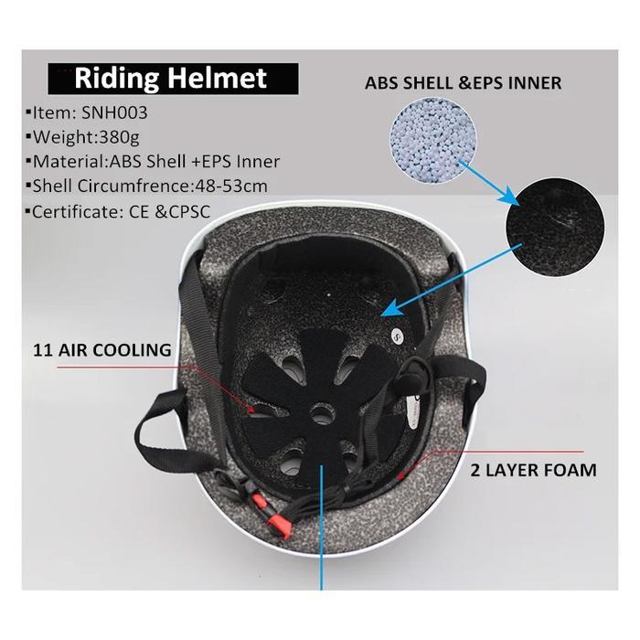 ASLI Helm inline skate sepatu roda Skateboard Skuter Sepeda BMX