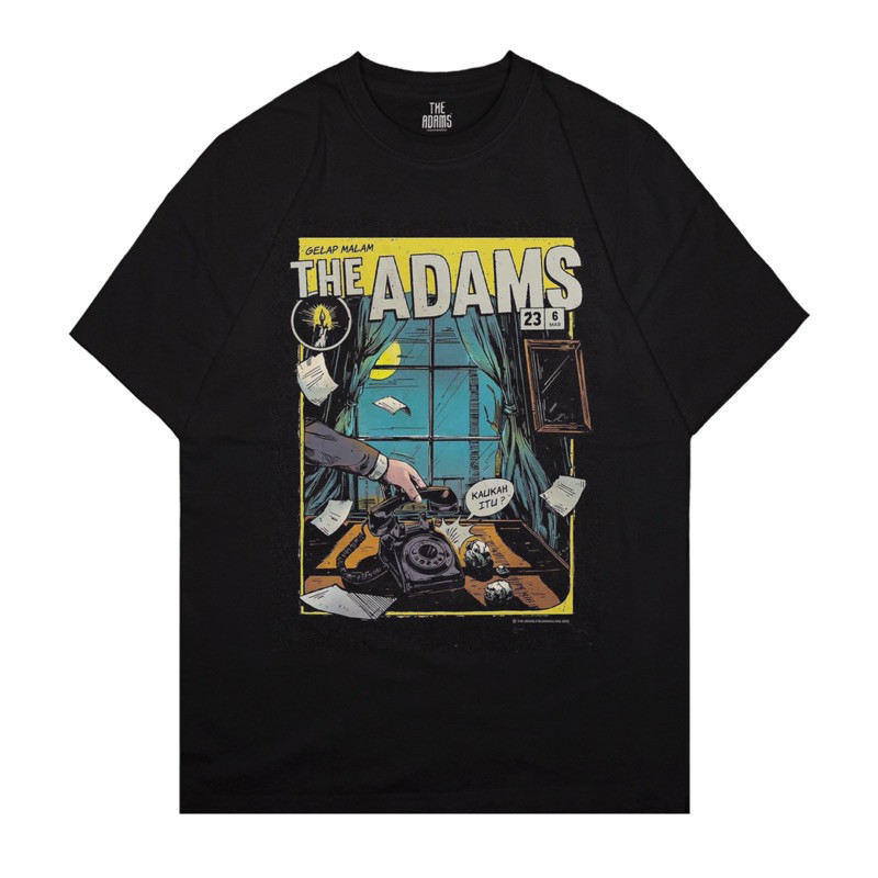 XtremeMerch The Adams "Gelap Malam" Oversized Kaos 100% Original Tshirt