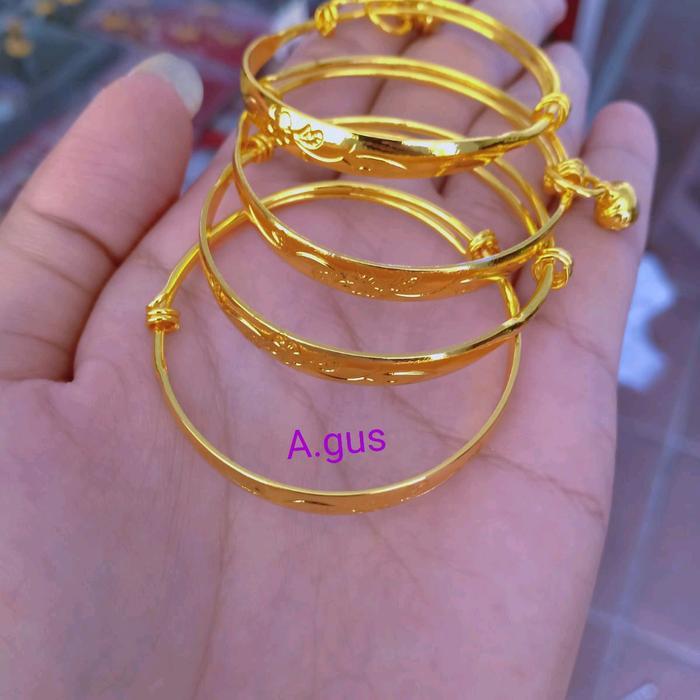 Gelang bayi 3 bulanan,acara 3/6 bulanan - silver