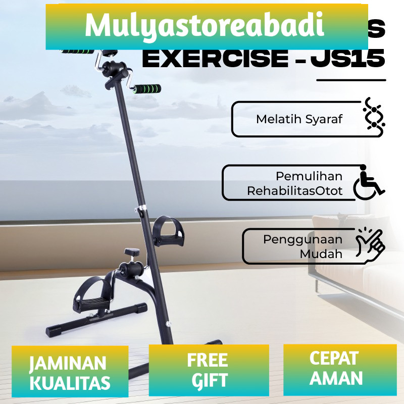 Sepeda Olahraga Statis Terapi Kaki dan Tangan Alat Rehabilitasi Lansia