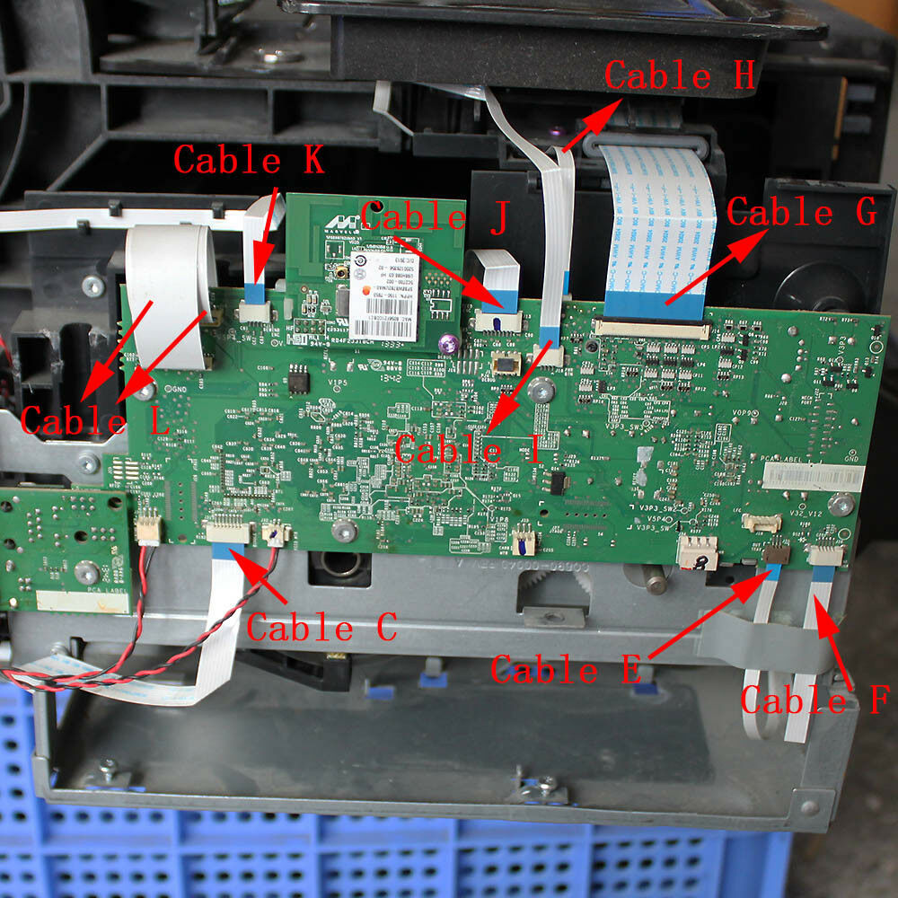 Cables Service Kit for HP DesignJet T120 T520 FFC Button FFCOOPS TopDoor Control-Panel lnk-Door Papo