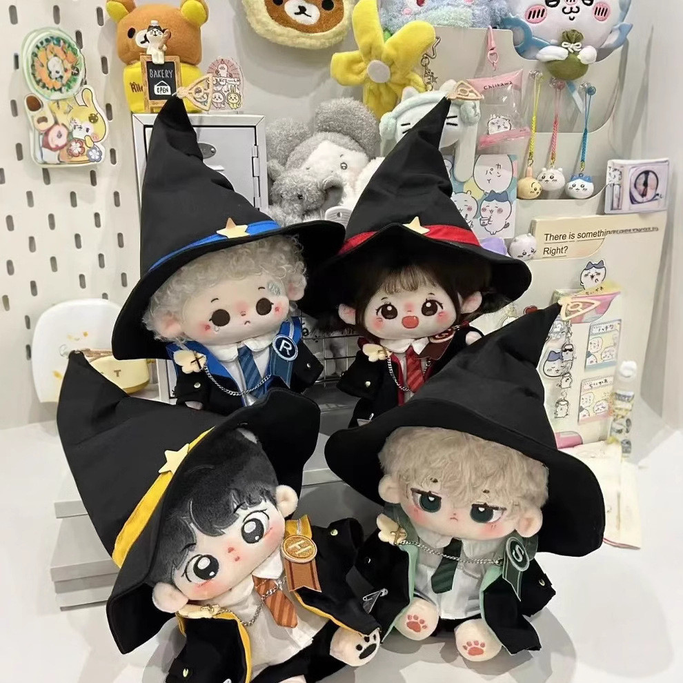 JAJAROMA  [READY STOCK] baju boneka untuk cotton doll 20cm & 10cm baju doll jubah witch hogwarts har