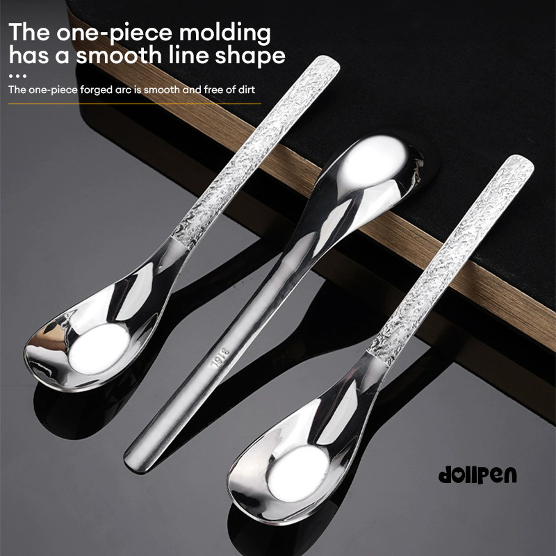 Sendok Makan Korea/ Sendok Bebek Stainless Tebal / Sendok Pengaduk Tebal doll