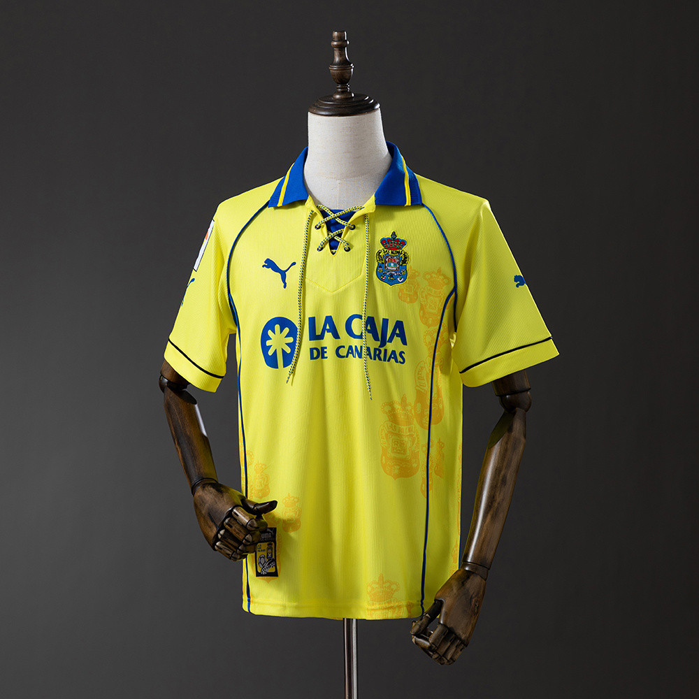 Jersey Retro Las Palmas 97/98 Home T shirt pria
