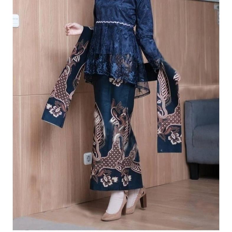 MAYRA NAVY - NEW ARRIVAL BAJU KEBAYA BRUKAT TULLE MODERN KEBAYA WISUDA KEKINIAN ATASAN KEBAYA REMAJA