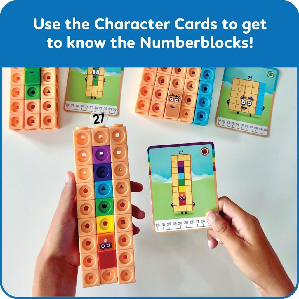 Hand2Mind Mathlink Cubes Numberblocks 21-30 Activity Set