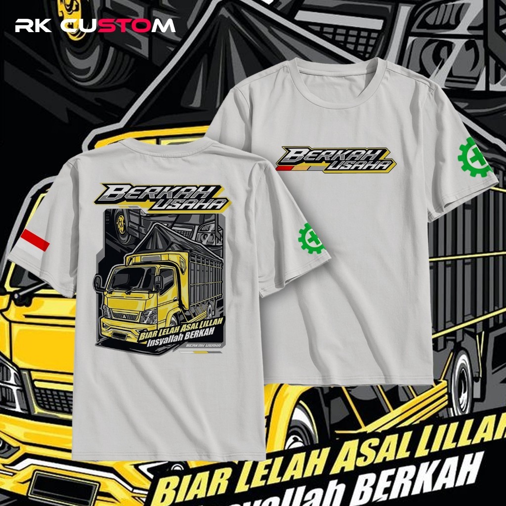 T-shirt Kaos Truk Canter Distro, Driver Canter  Kaos Driver Muda | Baju Kaos Pria Motif Mobil Truk |