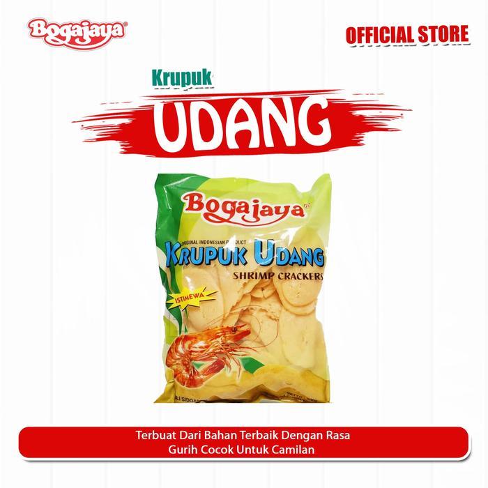 KERUPUK UDANG HIJAU BOGAJAYA 500 GRAM / KERUPUK UDANG SPESIAL KHAS SIDOARJO - OVAL