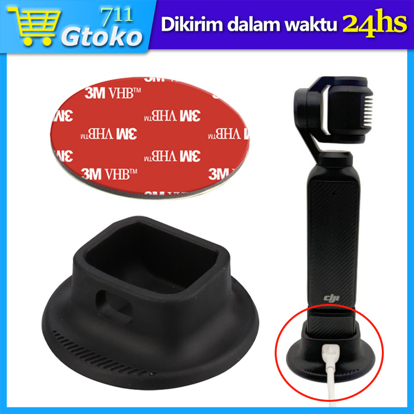 Stand Base For DJI Osmo Pocket 3 Anti Slip Silicone Base With Charging Hole
