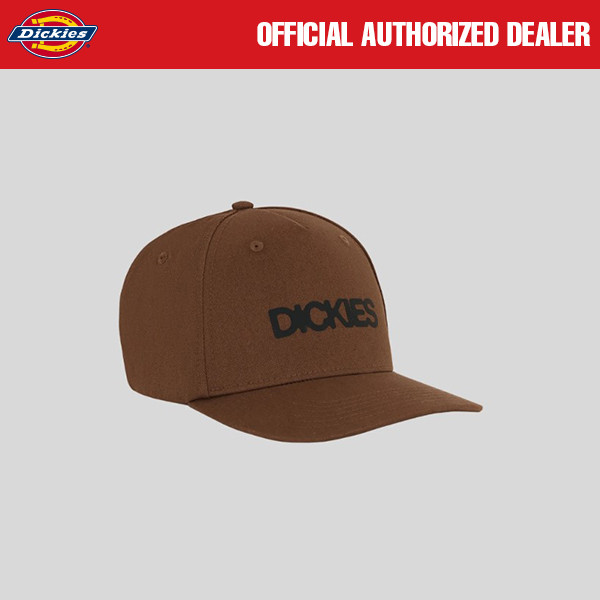 TOPI SNAPBACK CAP HAT CASUAL PRIA WANITA SIMPLE COKLAT ORIGINAL DICKIES | SEASONAL SCRIPT BROWN