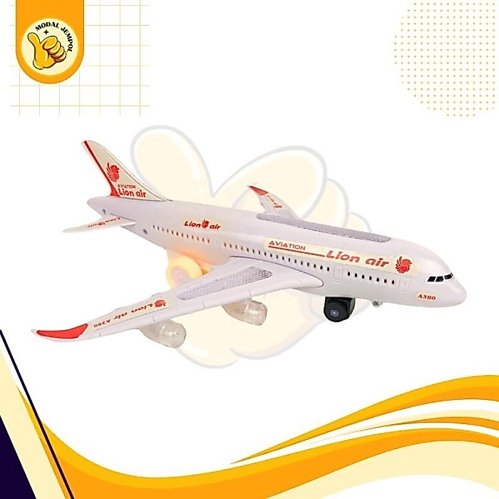 Mainan Anak Miniatur Pesawat Lion Air 747-300LI