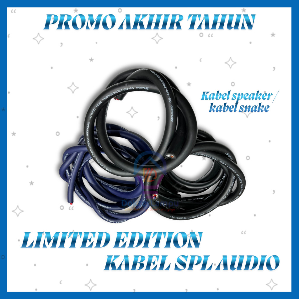 SPL AUDIO PROMO KABEL SPEAKER UKURAN PILIH DIVARIASI ECER PER 1 METER ORIGINAL SPL AUDIO
