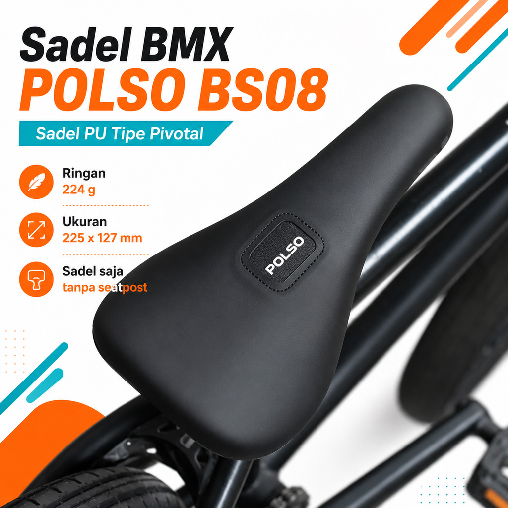 Sadel Colorfull Pivotal Saddle Jok Sepeda BMX DJ Bike Tipe Pivotal