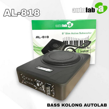 Subwoofer kolong AUTOLAB AL-818 Subwoofer Aktif Kolong underseat slim Mobil Speaker Mobil