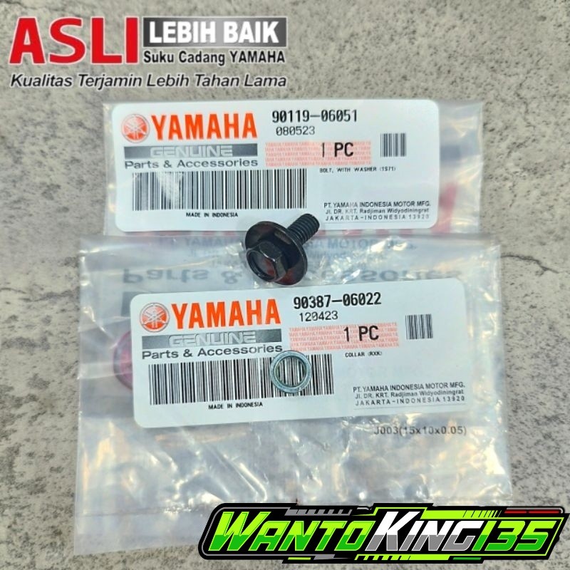 BAUT BOSH  KARET ARM BANTALAN RANTAI RANTE RX KING ORIGINAL YAMAHA | 90387-06022 | 90119-06051
