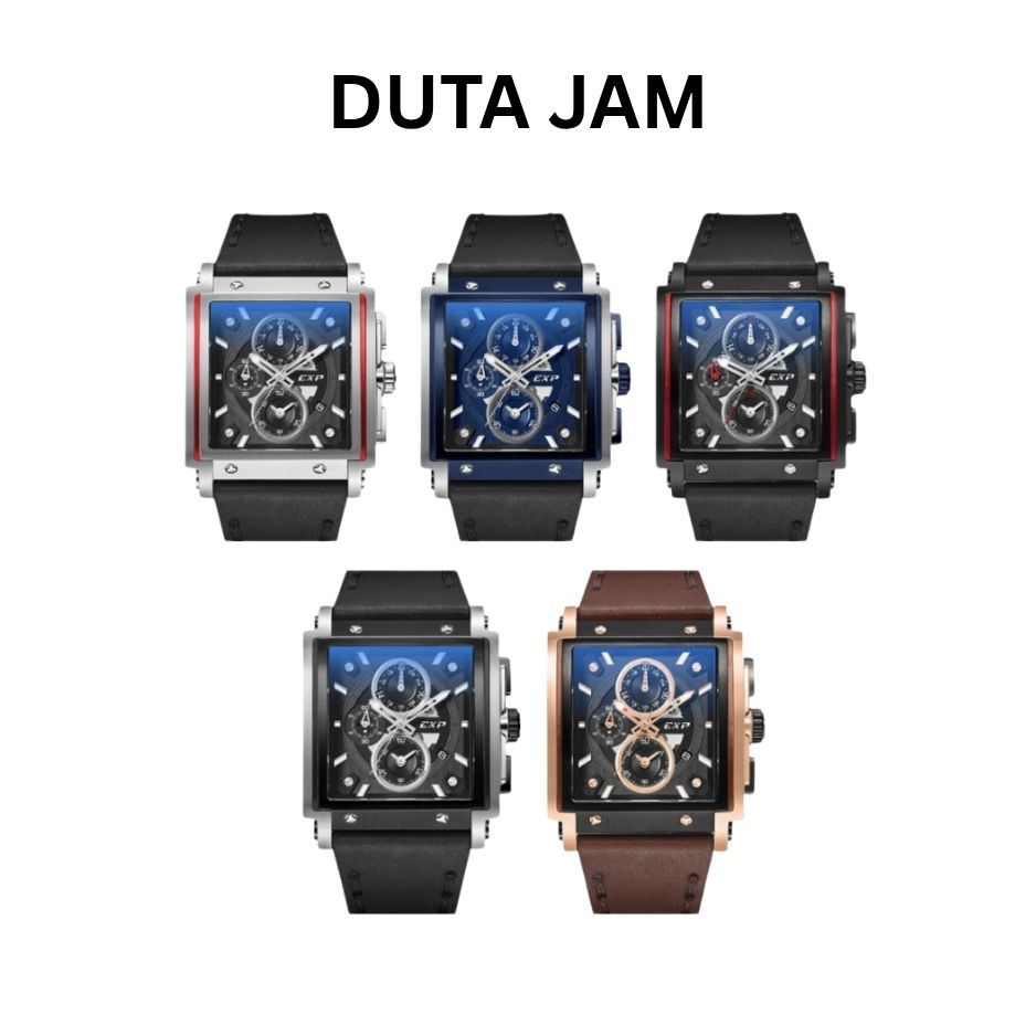 JAM TANGAN PRIA EXPEDITION E6731 E 6731 GCL LEATHER STRAP
