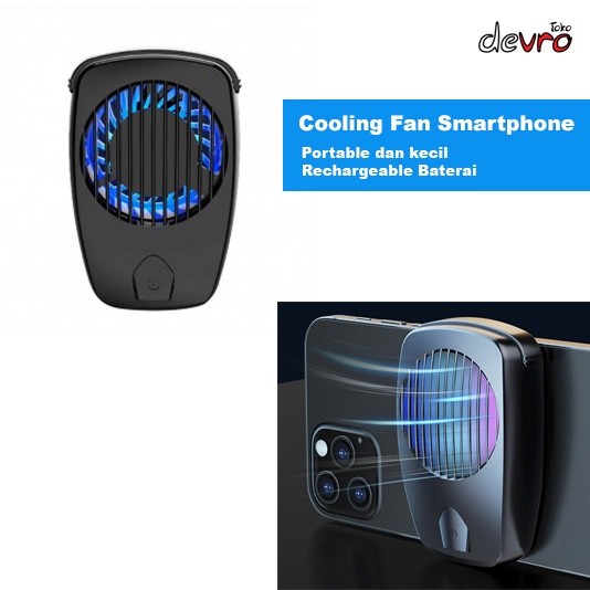 Cooling Fan Smartphone - Pendingin HP - Rechangeable Baterai - Bluewow TH10     Berkualitas