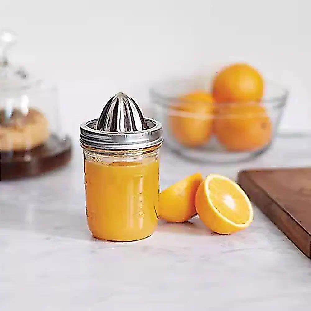 Stainless Steel Lemon Juicer Manual Juicer Citrus Juicer Citrus Lemon Juice Squeezer for Mason Jars