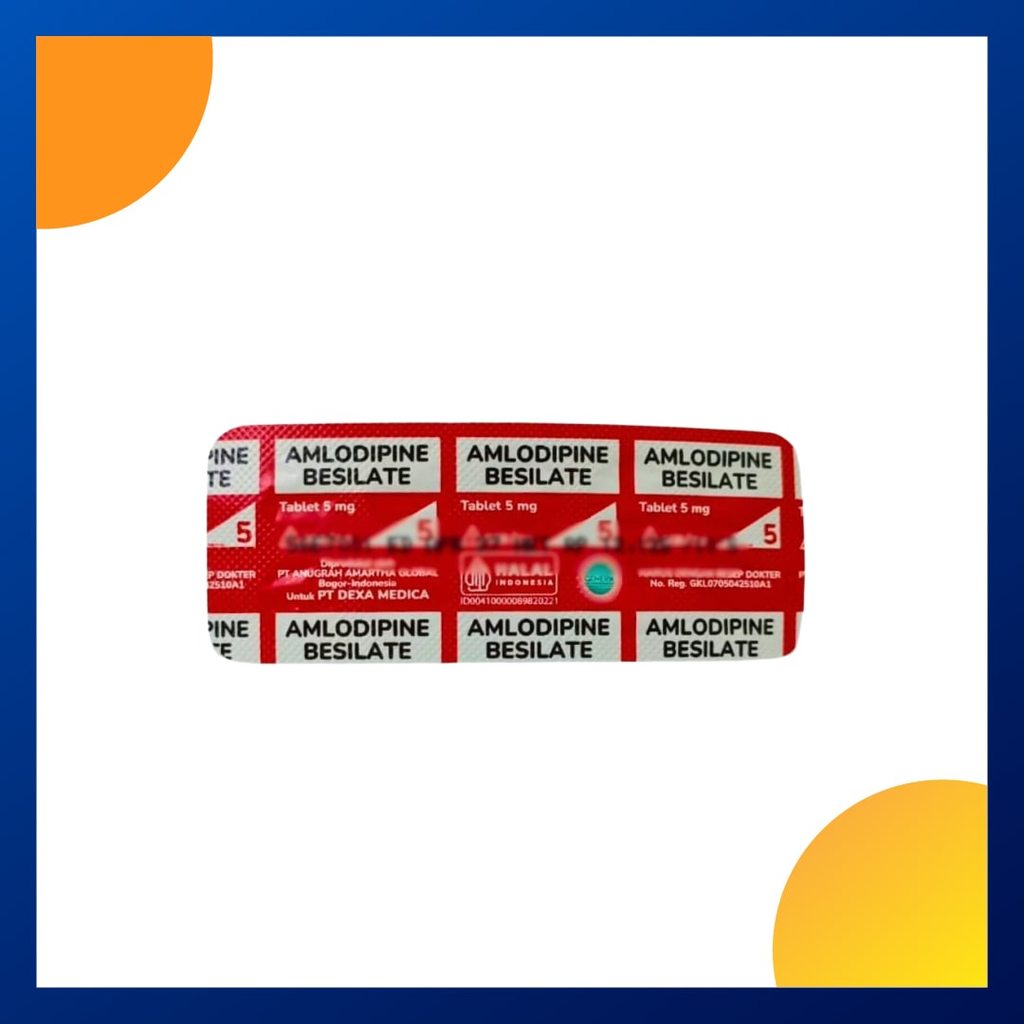 AMLODIPINE GENERIK DEXA 5 MG 1 BLISTER @ 10 TABLET