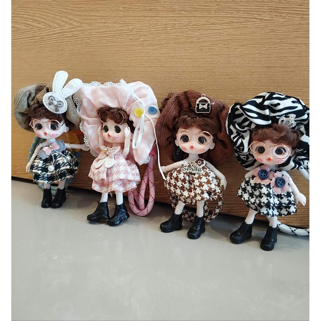 Ganci Boneka Trendy Fashionista Mini Doll Keychain Cute Collection AW 0603302