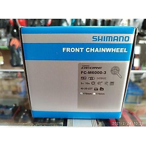 Crank Deore M6000 Shimano 3x10 speed