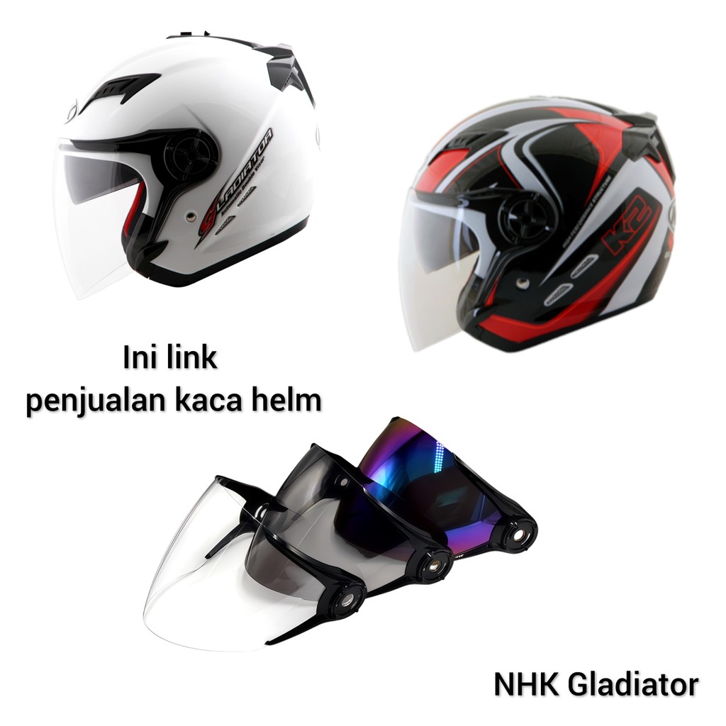 Kaca helm NHK Gladiator Visor helm NHK Gladiator