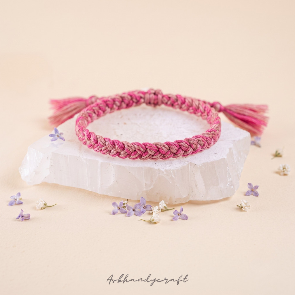 ASB - [PART 1] 11Warna Gelang TALI KEPANG ANYAMAN  anyam etnik handmade tassel rumbai pria wanita