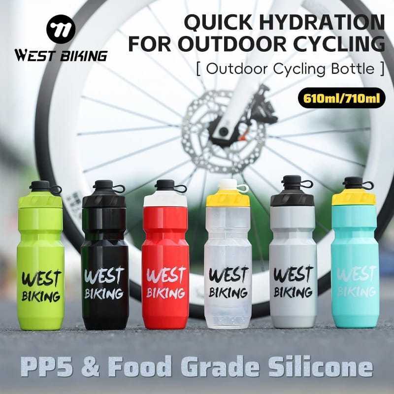 Foto West Biking Bottle Bidon Botol Air Minum 620ml dengan Penutup Botol High Quality untuk sepeda