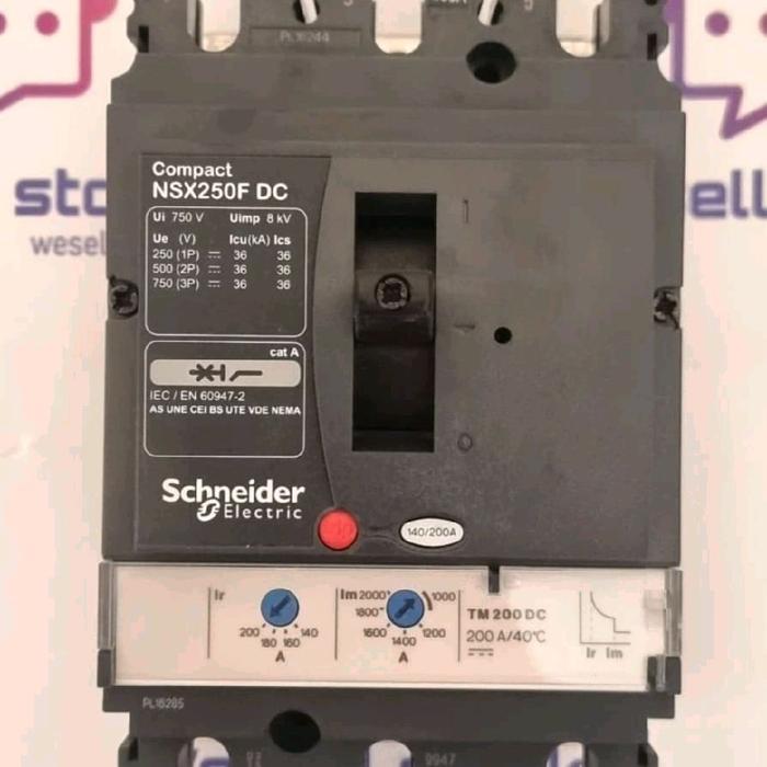 NSX250F DC 3P 250A KHUSUS DC 36KA NSX250F33DC250 SCHNEIDER