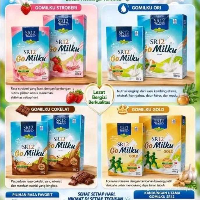 Gomilku sr12 susu kambing 600gram