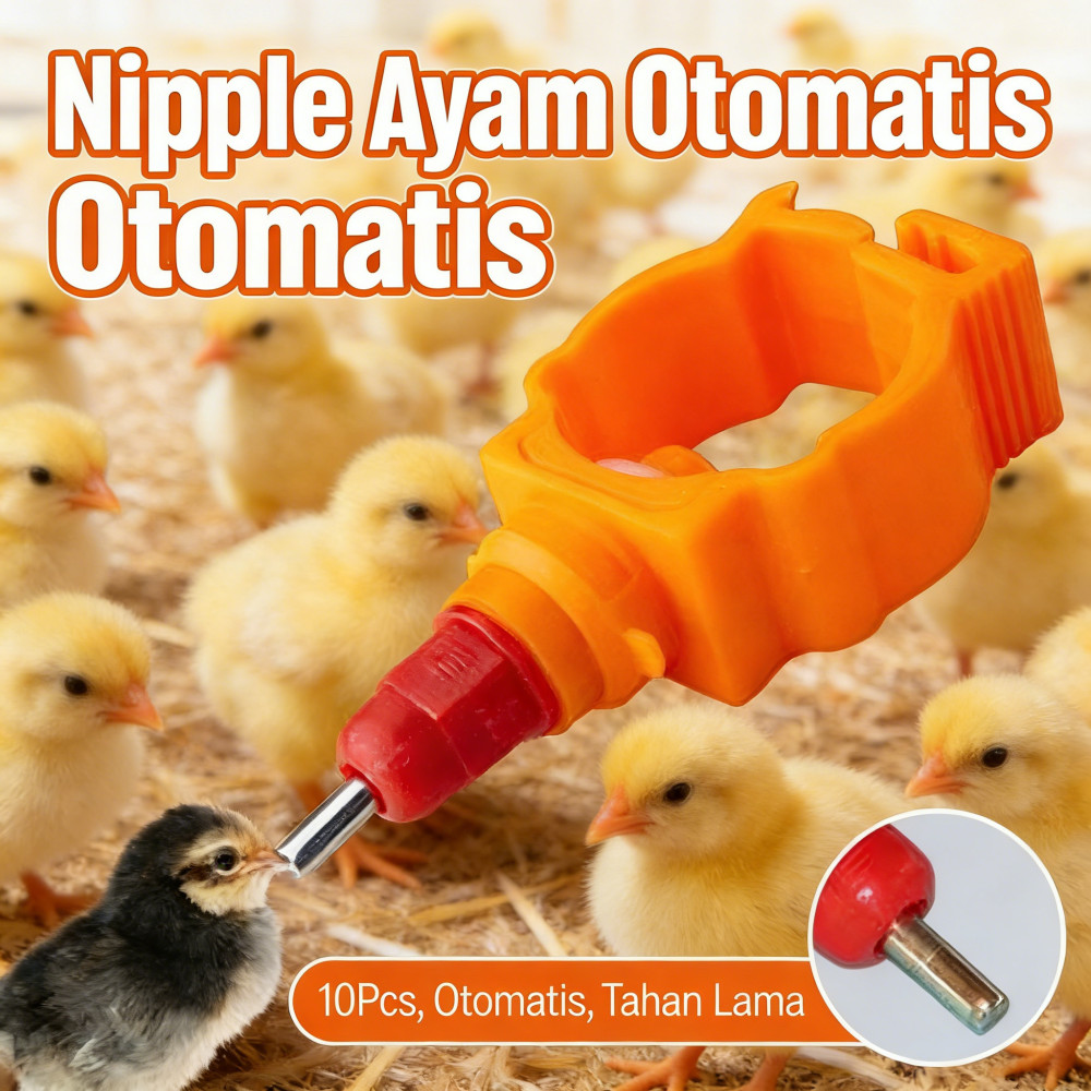 Petelur Otomatis Nipel Nipple Minum Drinker Ayam Nipel