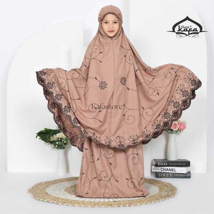 PROMO  Kafastore - Mukena Anak Gracella Usia 7-13 Tahun Full Bordir - Coksu Gracella, Anak