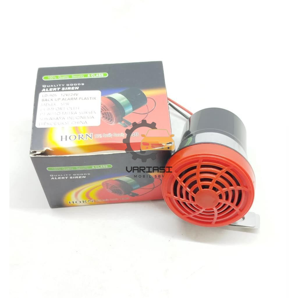 Klakson Mundur Atret - Alarm Sirine Mundur - Back Buzzer Mobil & Truk Universal 12 - 24 Volt Premium