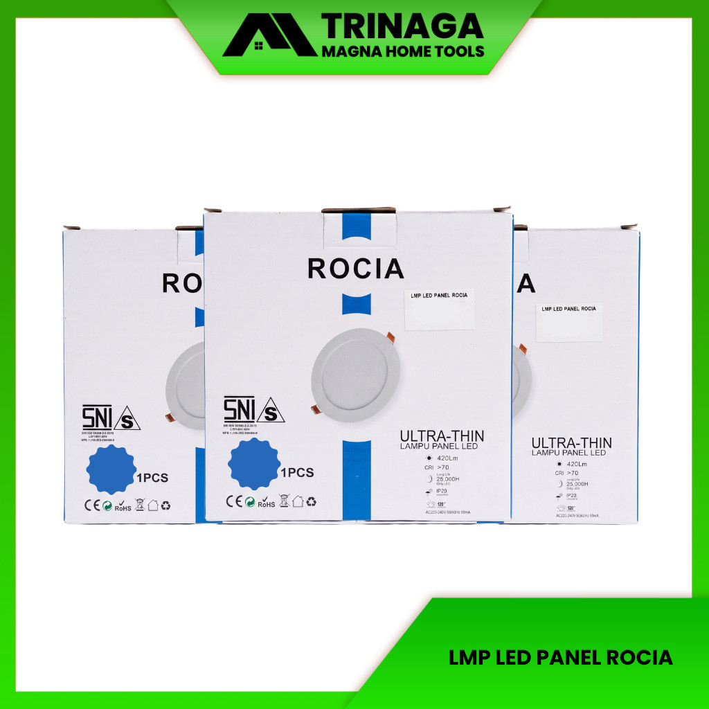 Lampu LED Panel Rocia Lampu Plafon Panel LED Hemat Energi untuk Rumah dan Kantor