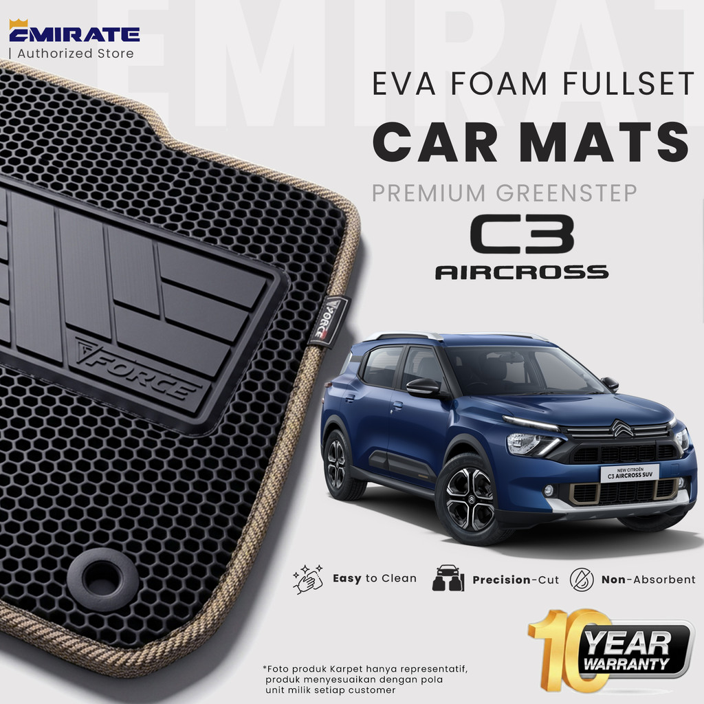 Karpet Mobil Citroen C3 Aircross EVA Force Fullset / Citroen C3 Aircross Car Mat