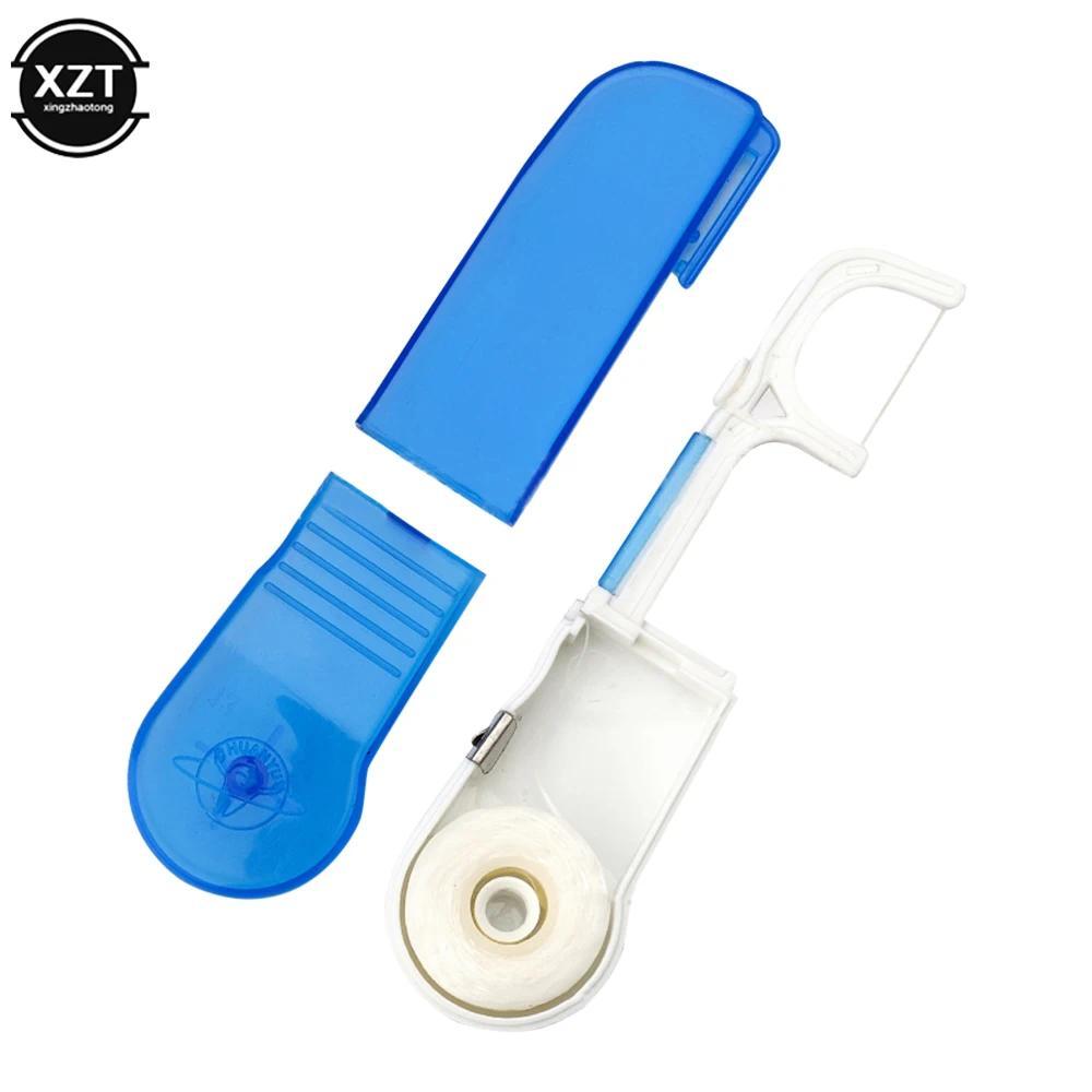 Replaceable Dental Floss Holder Dental Flosser Flat Wire Oral Pick Dental Floss Replacement Rack Wit