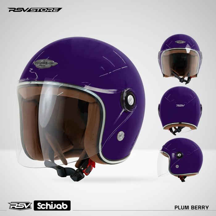 [Promo] RSV CLASSIC SCHIJAB HELMET ALL SIZE - Helm Berkualitas dengan Sertifikasi SNI DOT & FMVSS Ri