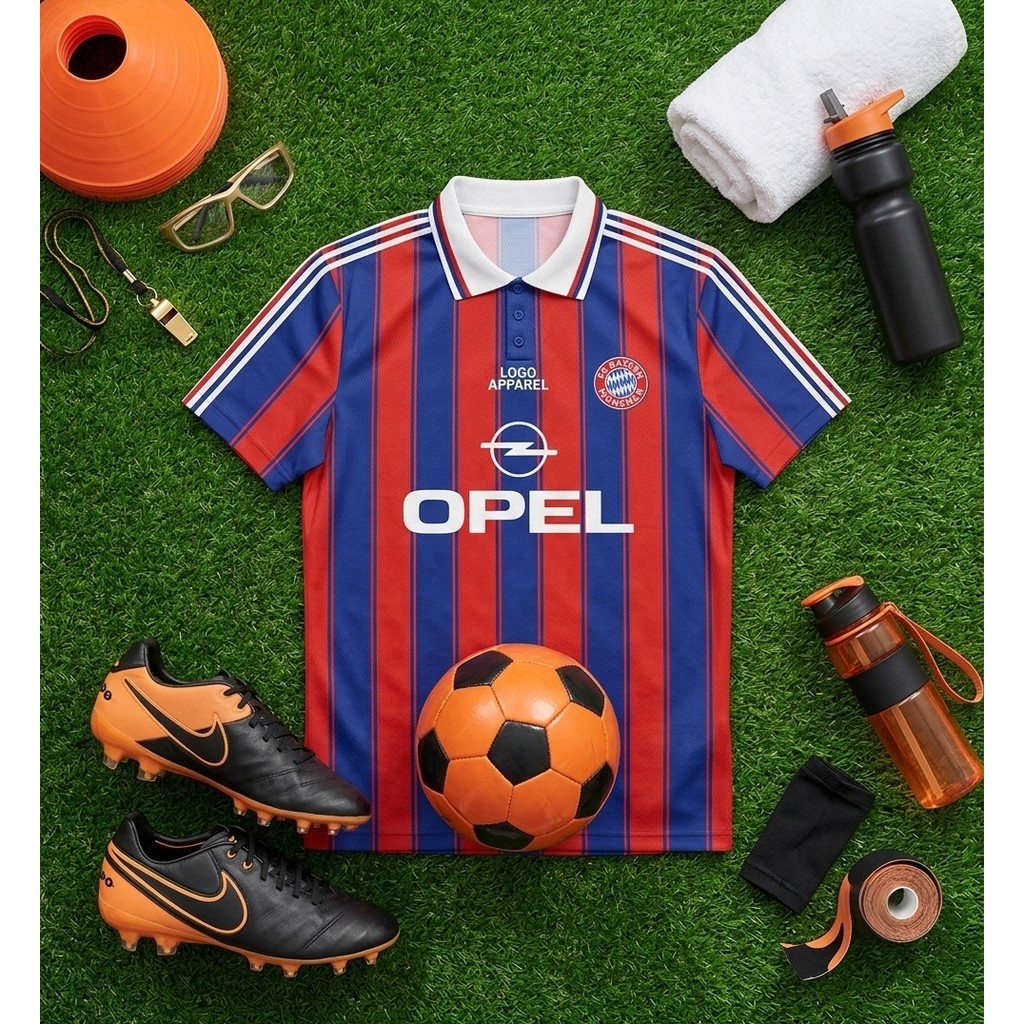 Jersey Bayern Munich 1995 Full Printing Gratis Custom Patch dan Nameset