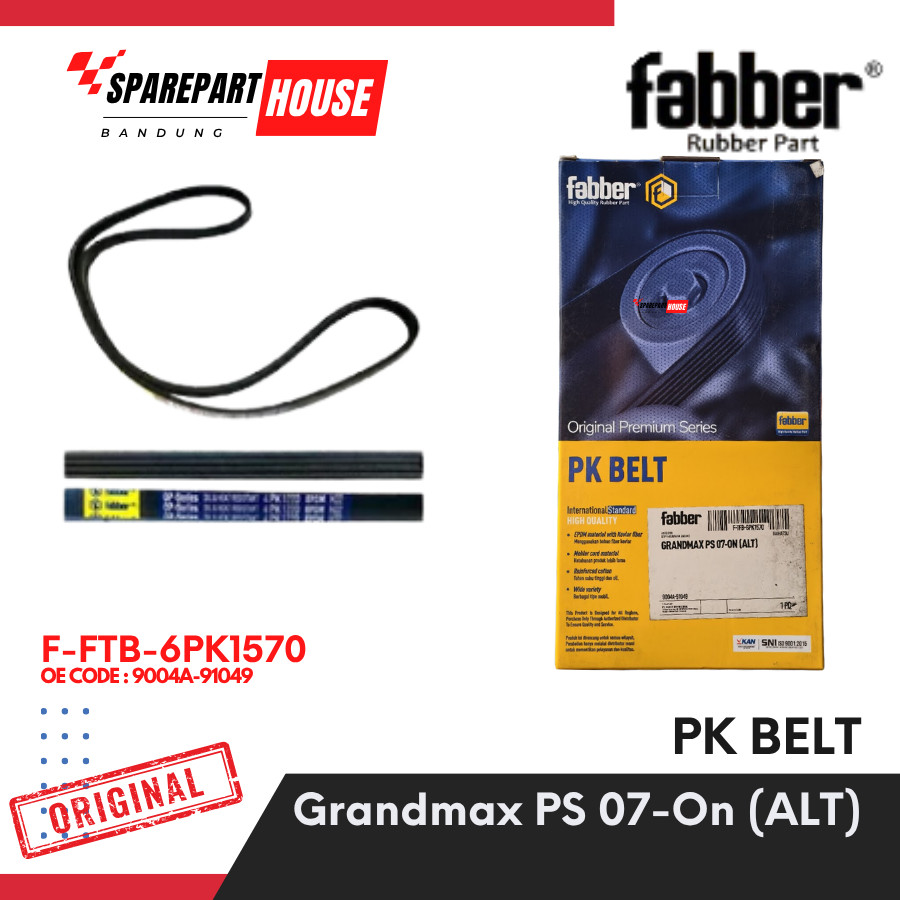 Vanbelt Fanbelt Grandmax PS 6PK1570 FABBER F-FTB-6PK1570