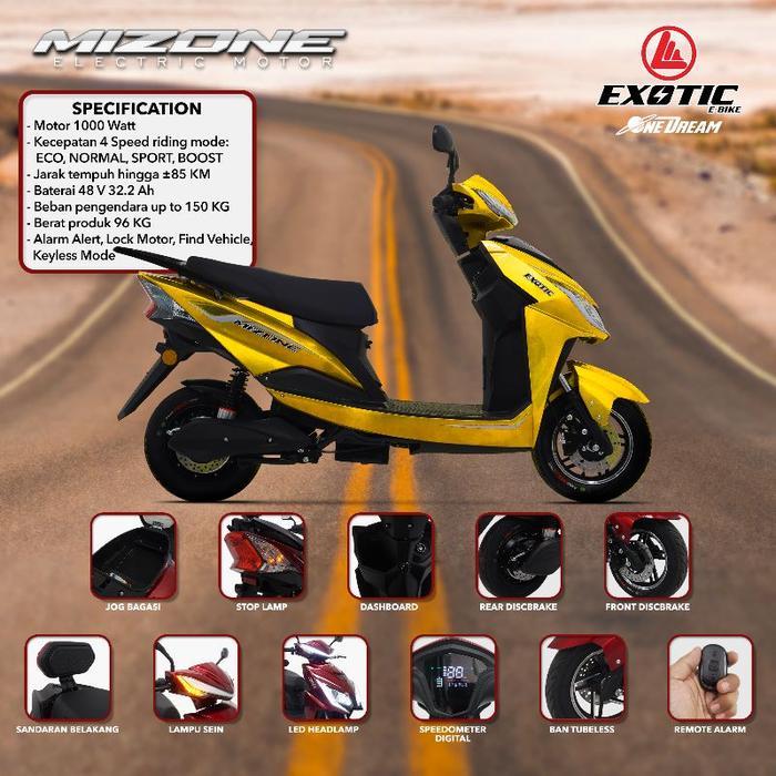 Motor Listrik Mizone  Exotic Electric Motorbike