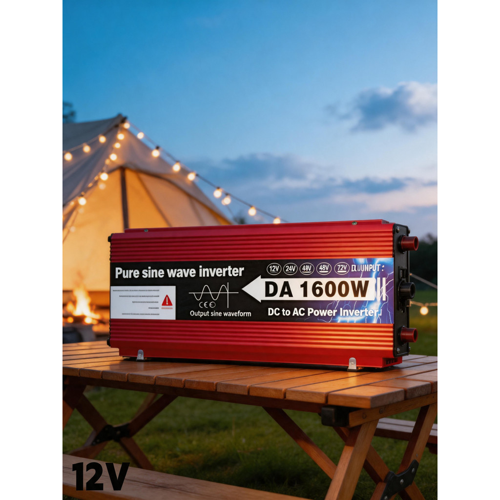 1600W POWER INVERTER MOBIL DC KE AC PSW PURE SINE WAVE