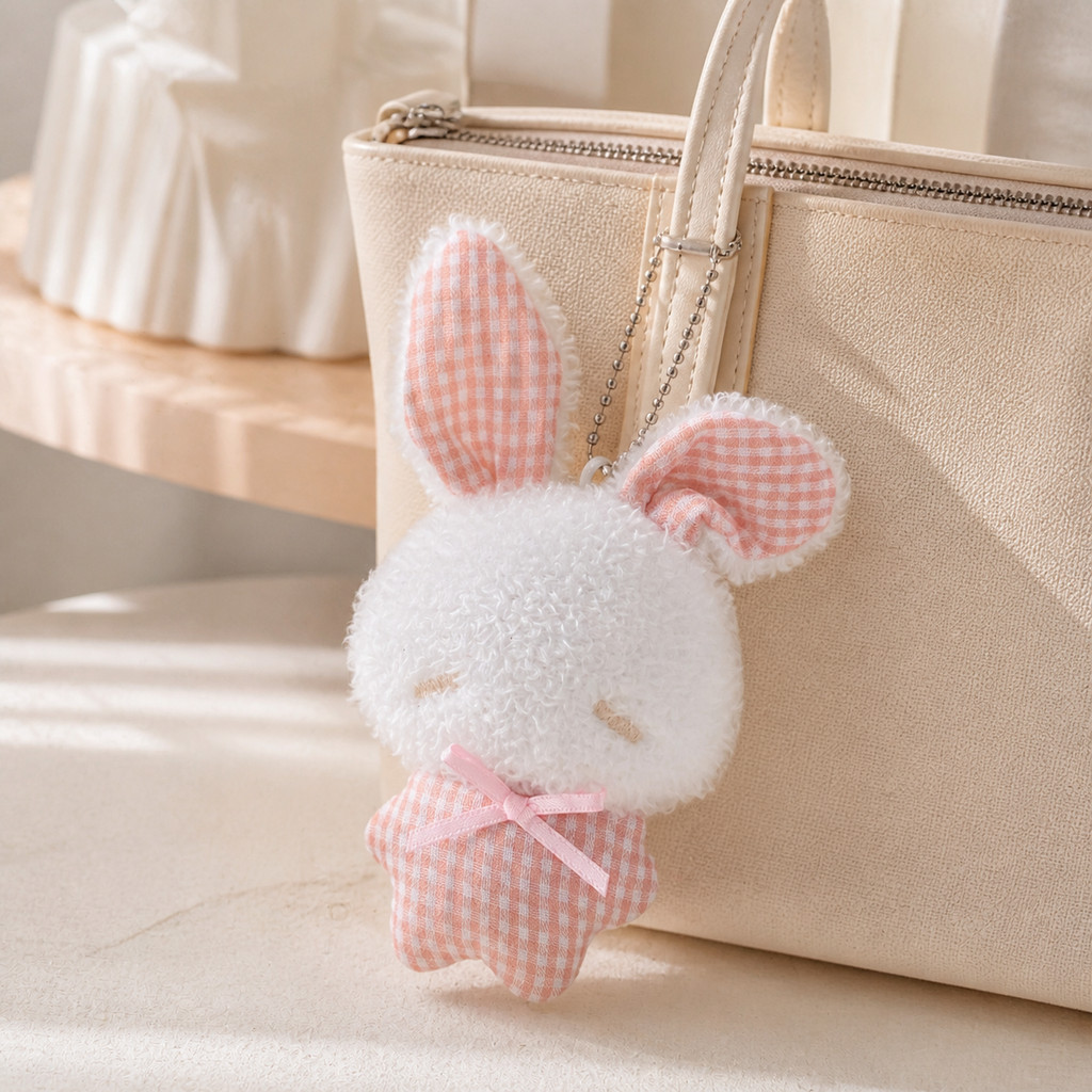 Gantungan Kunci & Tas Plushie Kelinci Bintang Imut - Angelica Rabbit